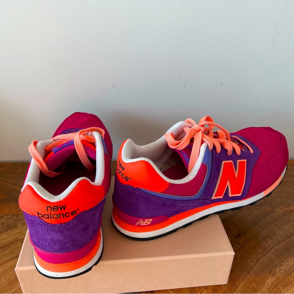 New Balance 754 classic suede mesh multicolour purple pink orange 6M 7.5W - Picture 2 of 7